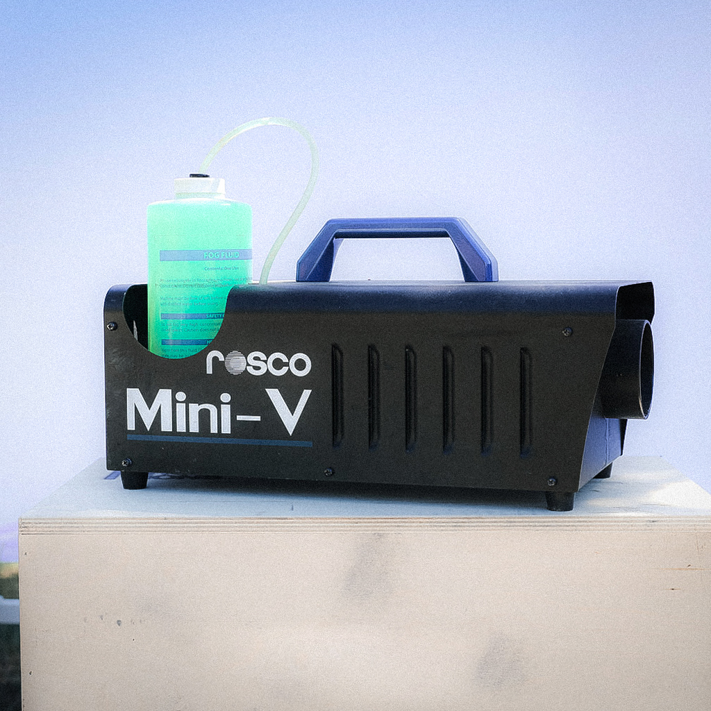Mountain Goat Grip: Rosco Mini-V Hazor & American DJ Snow Furry Machine
